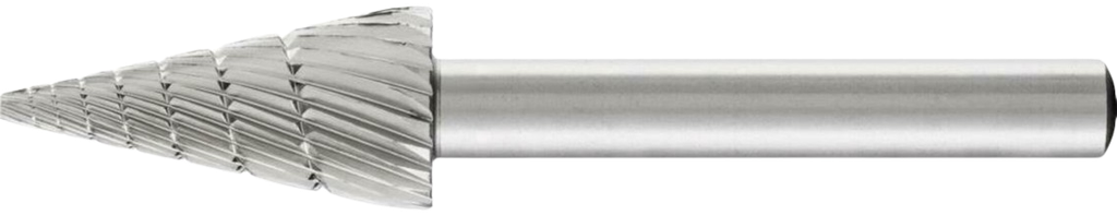 Fräser Spitzkegelform HSS G 12x25x6 Z 3 Pferd