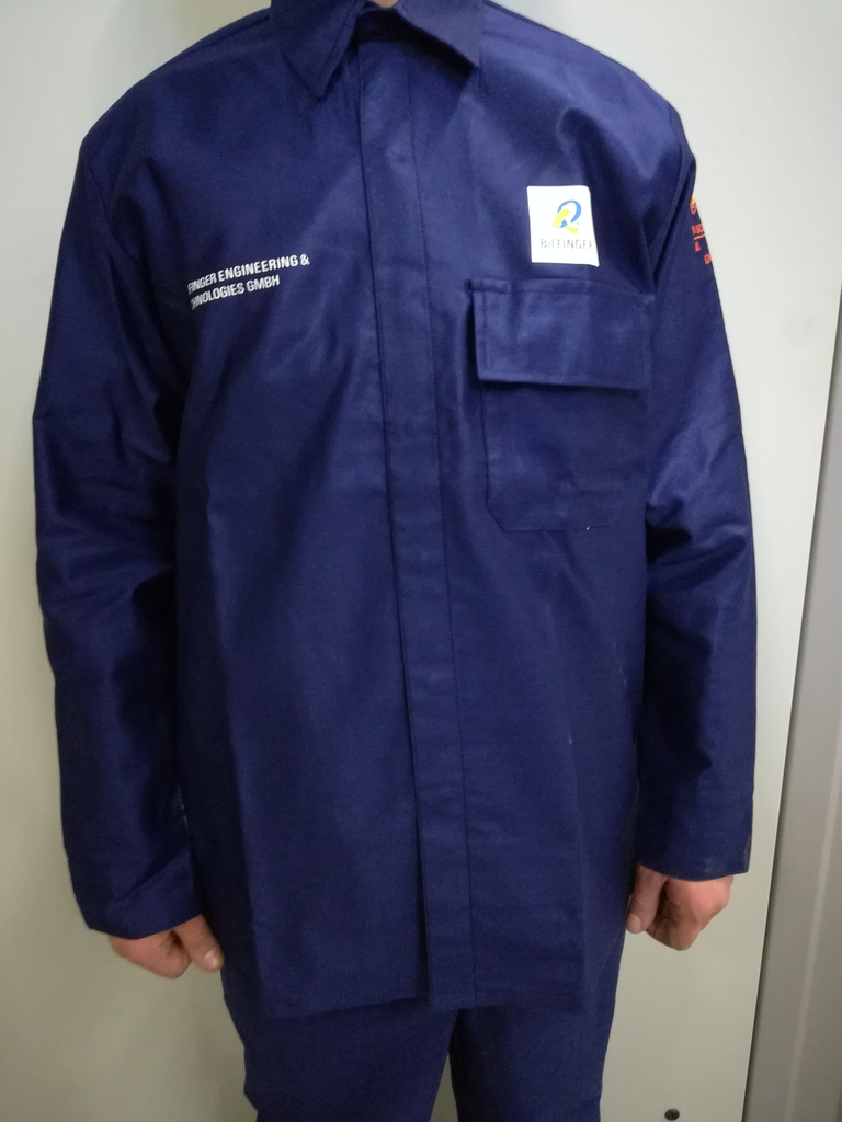 Flammschutz-Hemd; Größe 49 - 50; marineblau; JOSTEN Antistatik