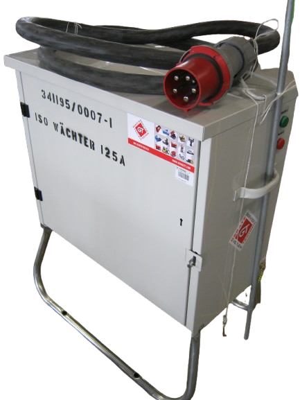 Isolationsüberwachungskasten mit Isometer, 400 V, Abgang 1 x 125 A, mit Klemmen