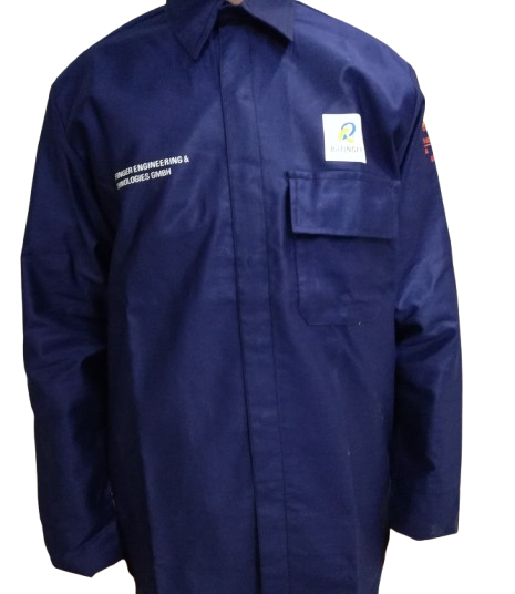 Flammschutz-Hemd; Größe 45 - 46; marineblau; JOSTEN Antistatik