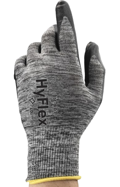 Handschuhe HyFlex Foam Gr.10 11-801/ Aussen Grau - Innen Schwarz