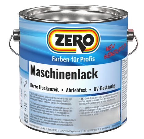 Maschinenlack RAL2004, seidenmatt, 2,5L-Gebinde Orange