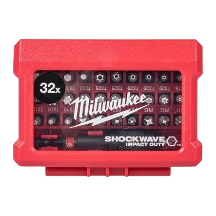 Bit Set Milwaukee, Shockwave Compact-Set, 32-teilig