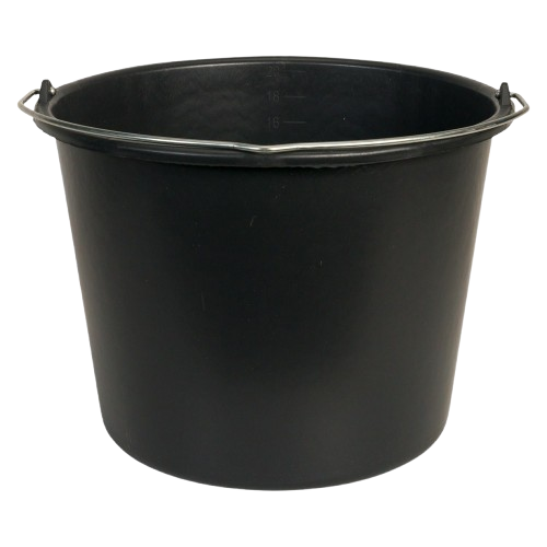 [371113/0001] Baueimer, 12 Liter, schwarz