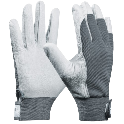[101013/0055] Montagehandschuhe H-PLUS Driver blau, Volleder, Gr.9