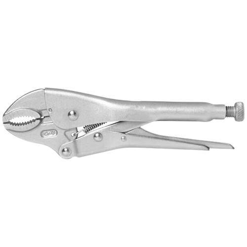 [381114/0006] Universal-Gripzange, 115mm, vernickelt, ovale Maulform
