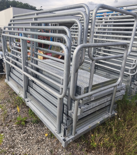 [301395/0043] Erweiterungspodest Stahltreppe Typ 1000, Variante 5, 3kN/m² Flächenlast