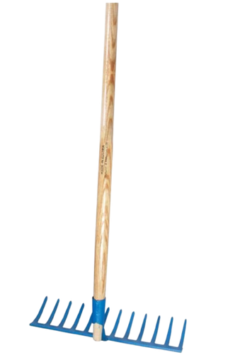 [389010/0001] Schotterrechen mit Stiel, 390 mm, 12-zinkig