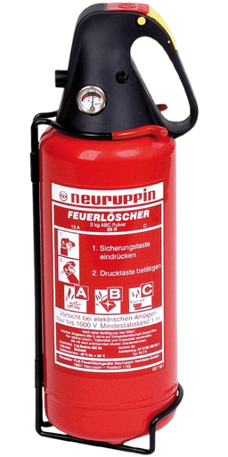 [371210/0005] Feuerlöscher, Inhalt: 2 kg, Pulver, mit KFZ-Halterung, Brandklasse ABC - EN 3