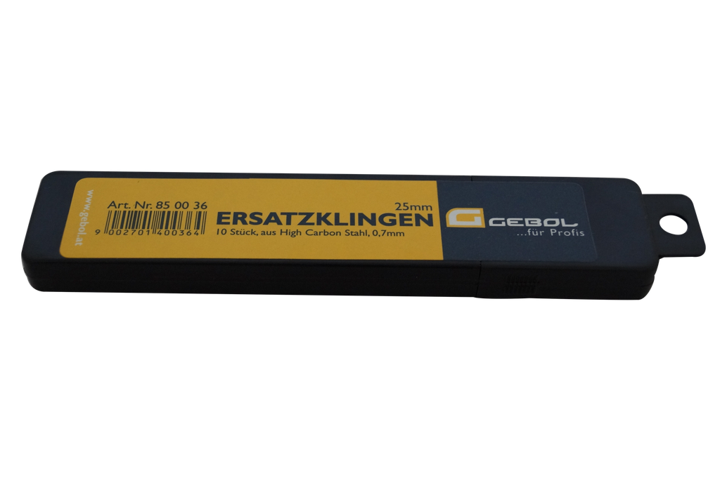 Ersatzklingen 25mm f. Cuttermesser 10Stk