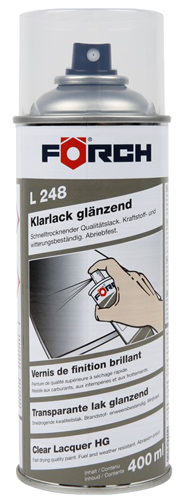 Lackspray, Klarlack, glänzend, Förch, L248, 400 ml