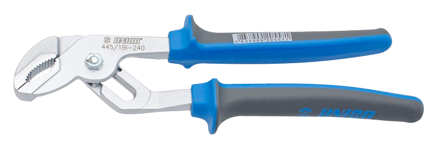 Wasserpumpenzange, 240 mm, verchromt, mit 2 K-Kunststoffgriffe