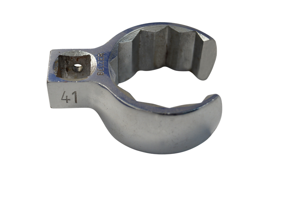 Krähenfuß-Ringschlüssel offen, SW 46 mm, 1/2" Vierkant, verchromt