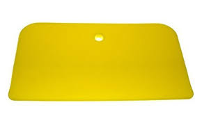 Karosseriespachtel, Kunststoff, gelb, B=10 x H=7cm