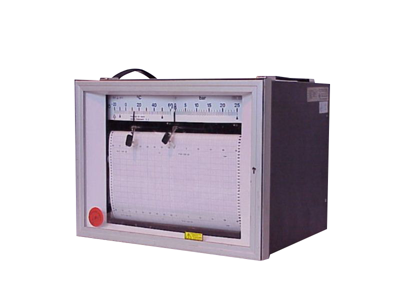 Bandschreiber, Druck und Temperatur, 0 bis 160 bar / 0 °C bis +100 °C