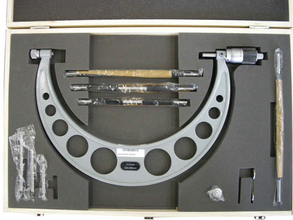 Außenmikrometer, 200 - 300 mm
