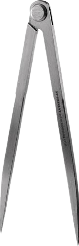 Spitzzirkel, 200 mm, ohne Stellbogen
