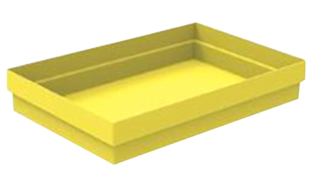 Tropftasse, 1160x960x100 mm, 100 Liter, gelb