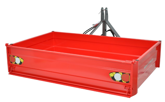 Kipptransporter für Frontanbau, 200 x 125 x 40 cm, Krpan Impos, hydraulisch