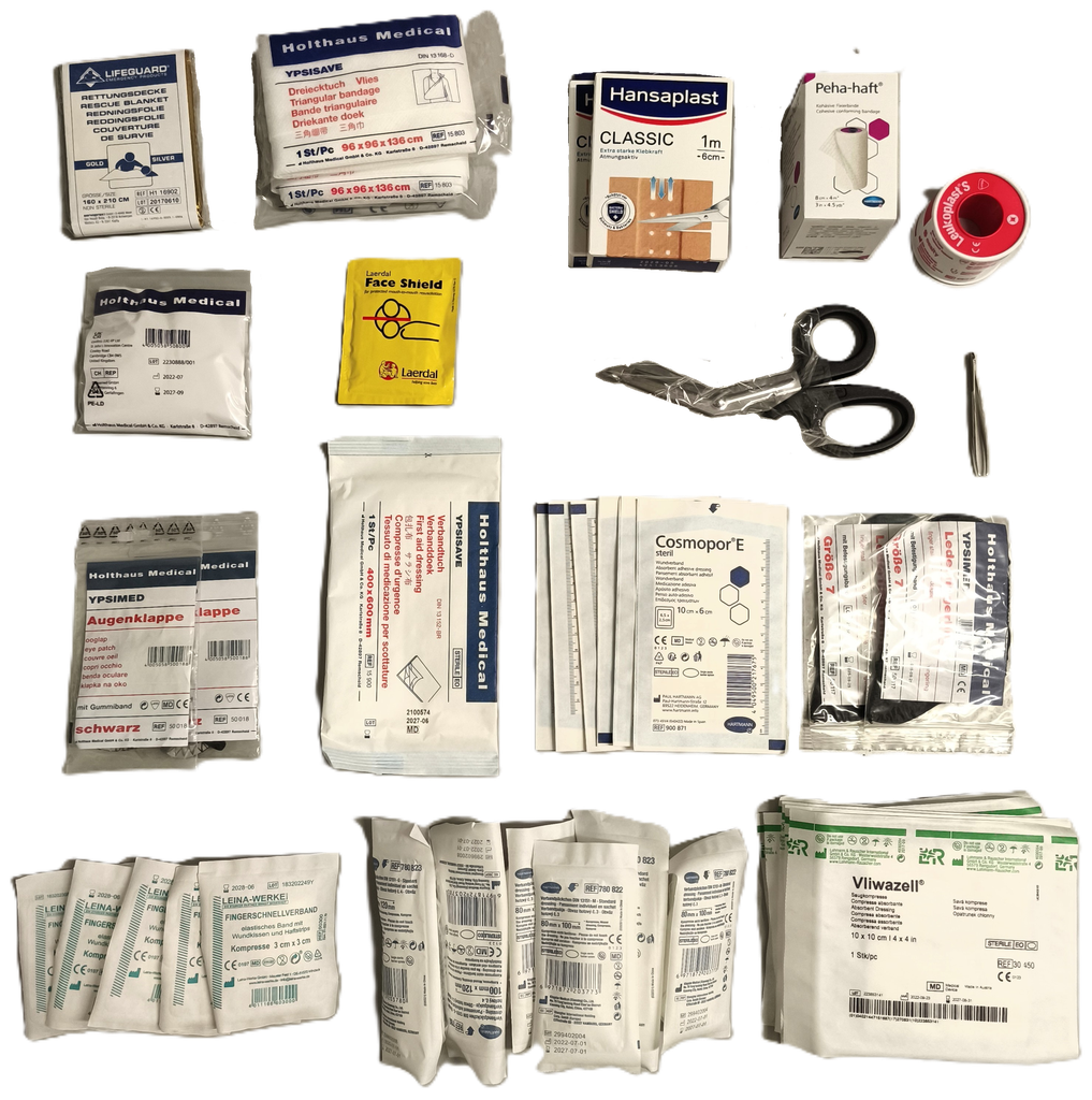 Verbandkasten für Container mit Inhalt