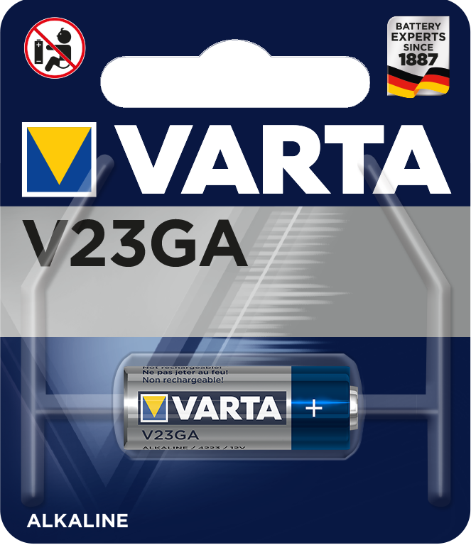 Primärknopf-Batterie; 12 V; Alkali-Mangan; Varta V23GA (4223)