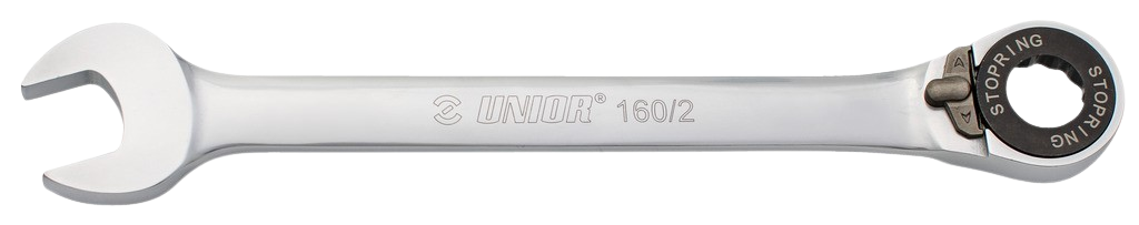 Maulschlüssel mit Ringratsche, SW 14 mm, verchromt