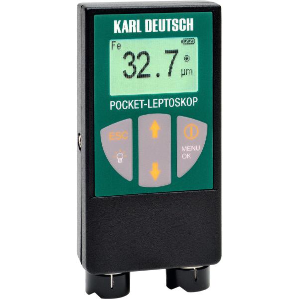 Schichtdickenmessgerät, bis 3 mm, Karl Deutsch, Pocket Leptoskop 2021, für Eisen