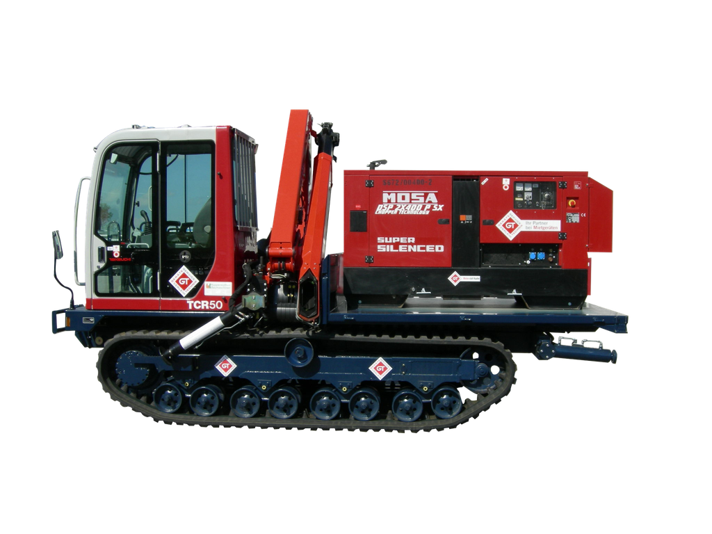 Schweißraupe, TAKEUCHI TCR50, mit Ladekran 7,9 m