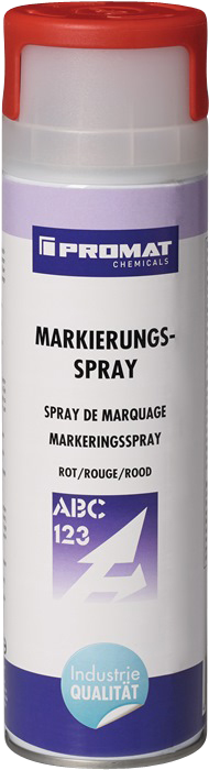 Markierungsspray; rot; bis + 40 °C; mit 2-Finger Sprühknopf; PROMAT Chemicals