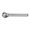 Frässtift-HM Form D, Kugel, d1=3 mm, l2=2 mm, d2=3mm, l1=40 mm, Z7 Steel