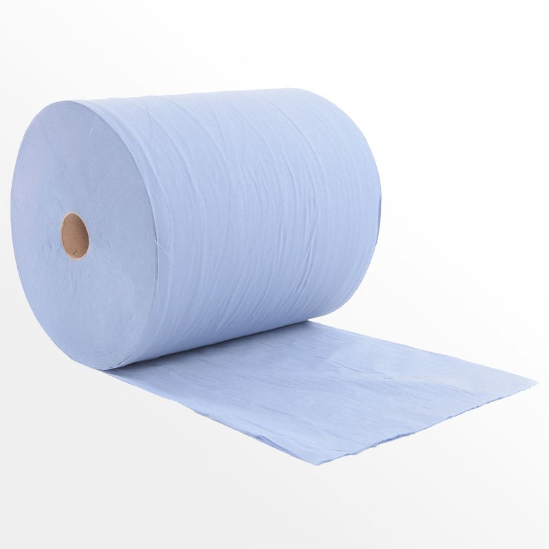 Putzpapier (Wischtücher blau) Rolle