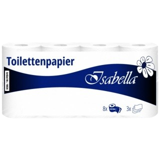 Toilettenpapier (WC-Papier) Rolle