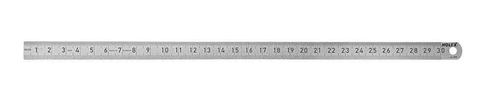 Stahlmaßstab biegsam 300 mm für Reinraum