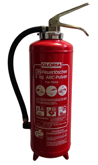 Feuerlöscher, Inhalt: 6 kg, Pulver, Brandklasse ABC - EN 3