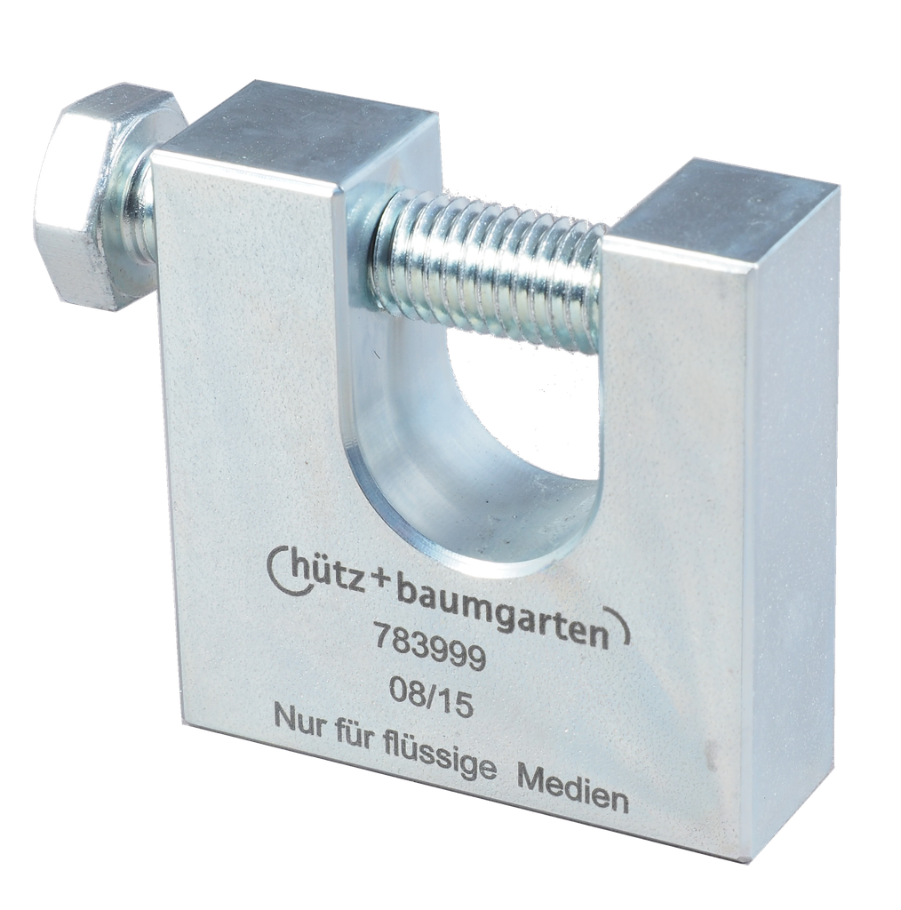 Rohrstopfen-Sicherung mit Schraube, Hütz, reibschlu¨ssig, ab DN 80