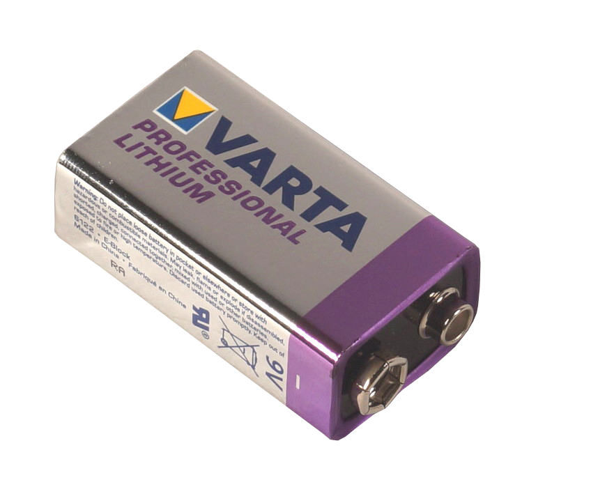 Batterie 9,0V Block Lithium 1200mAh