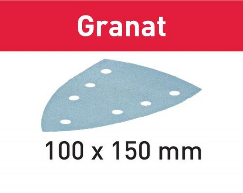 Schleifblatt, Festool STF DELTA/7, P80 GR/50 Granat - 497137