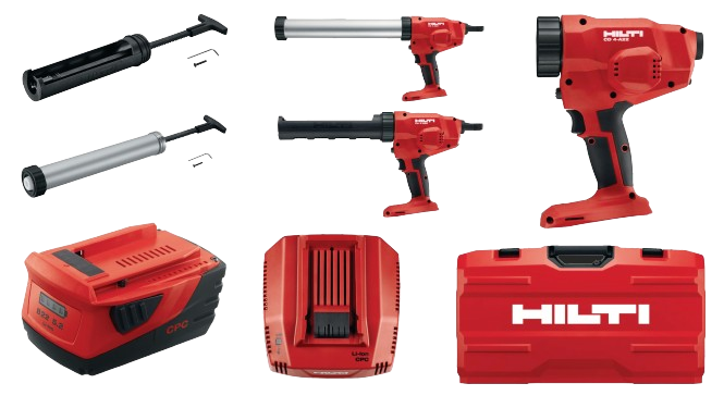 Auspressgerät, 310 / 600 ml, Akku 22 V, 5,2 Ah, HILTI, CD 4-A22