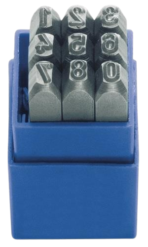 Schlagzahlen 0-9, Schriftgr.  5 mm