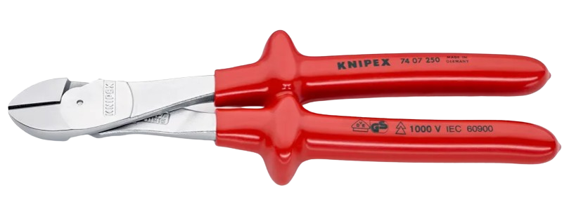 Kraft-Seitenschneider, 250 mm, VDE isoliert