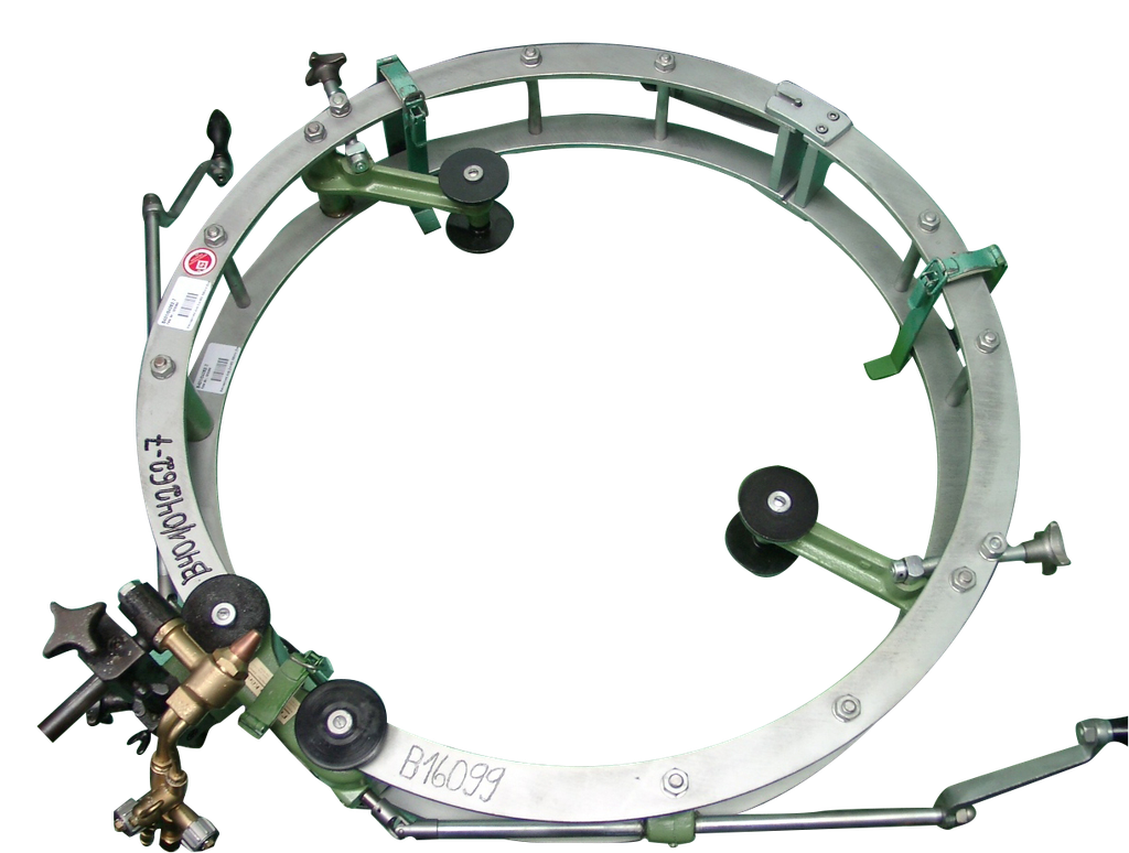 Rohrschneidvorrichtung, Rohr-Ø 400-1600 mm, Zinser RSV-4, Stahlbandführung