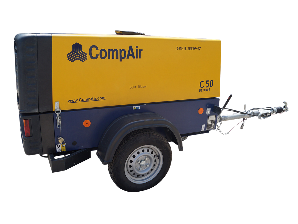 Kompressor, Diesel, 5 m³/min / 7 bar, Compair, StVO-Zulassung