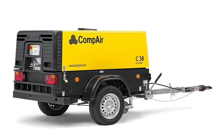 Kompressor, Diesel, 4 m³/min / 8 bar, Compair, StVO-Zulassung