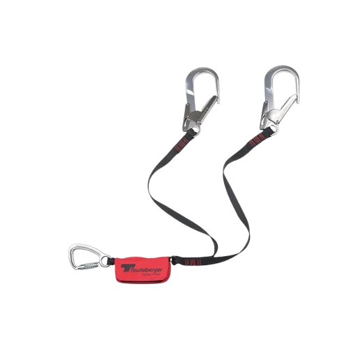 Y - Bandfalldämpfer, mit Band und Karabiner, 2 m