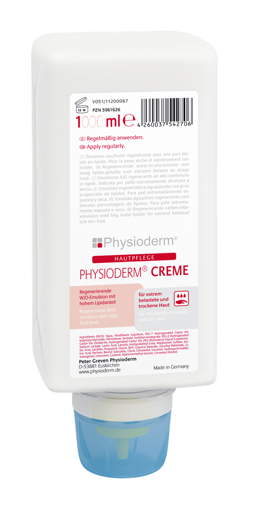 Hautpflegecreme Physioderm 1000 ml