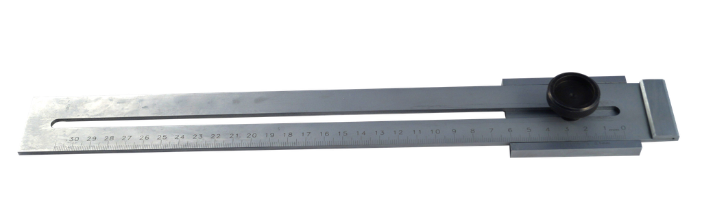 Präzisions-Streichmaß, 300 mm, mit Feststellschraube und gelaserter mm-Teilung