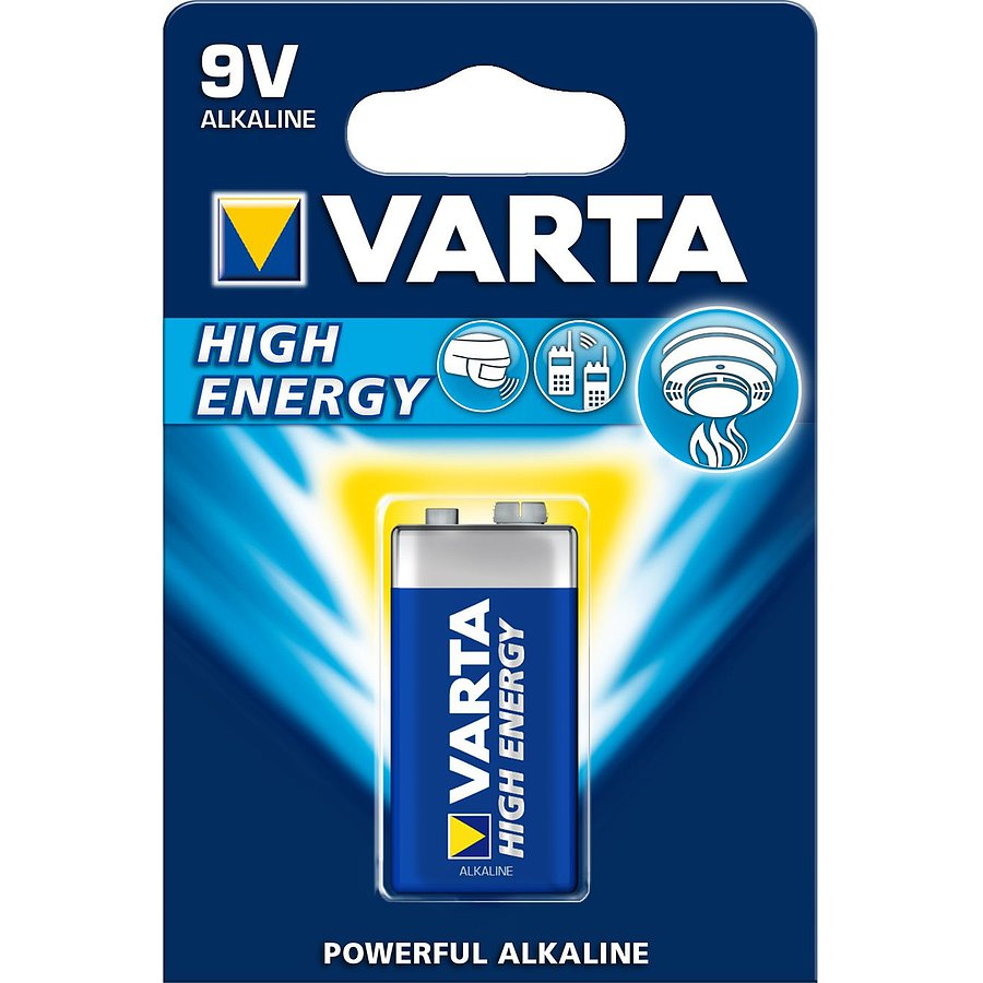 Batterie 9,0V Block Varta HighEnergy