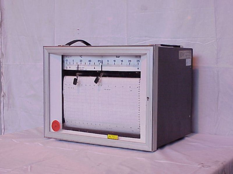 Bandschreiber, Druck und Temperatur, 0 bis 100 bar / 0 °C bis +100 °C