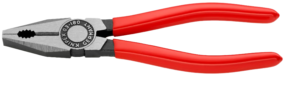 Kombizange, 180 mm, phosphatiert
