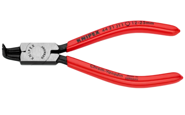 Seegerringzange innen 10- 25mm gebogen